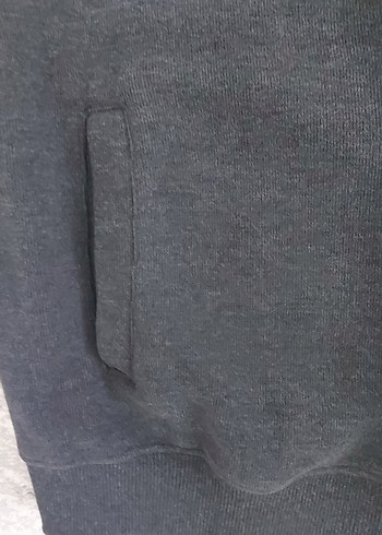 Gri Fermuarlı Erkek Polar Sweatshirt - Görsel 3