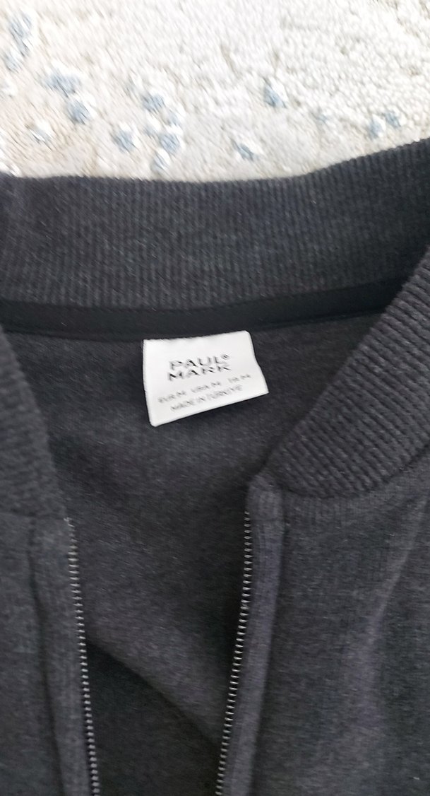 Gri Fermuarlı Erkek Polar Sweatshirt - Görsel 2