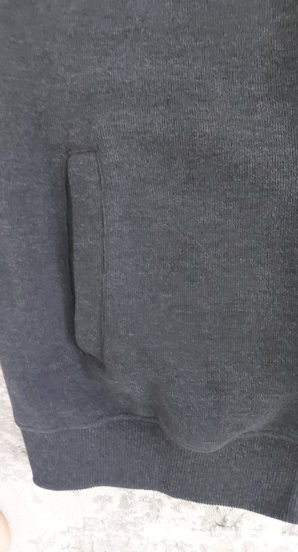 Gri Fermuarlı Erkek Polar Sweatshirt - Görsel 3