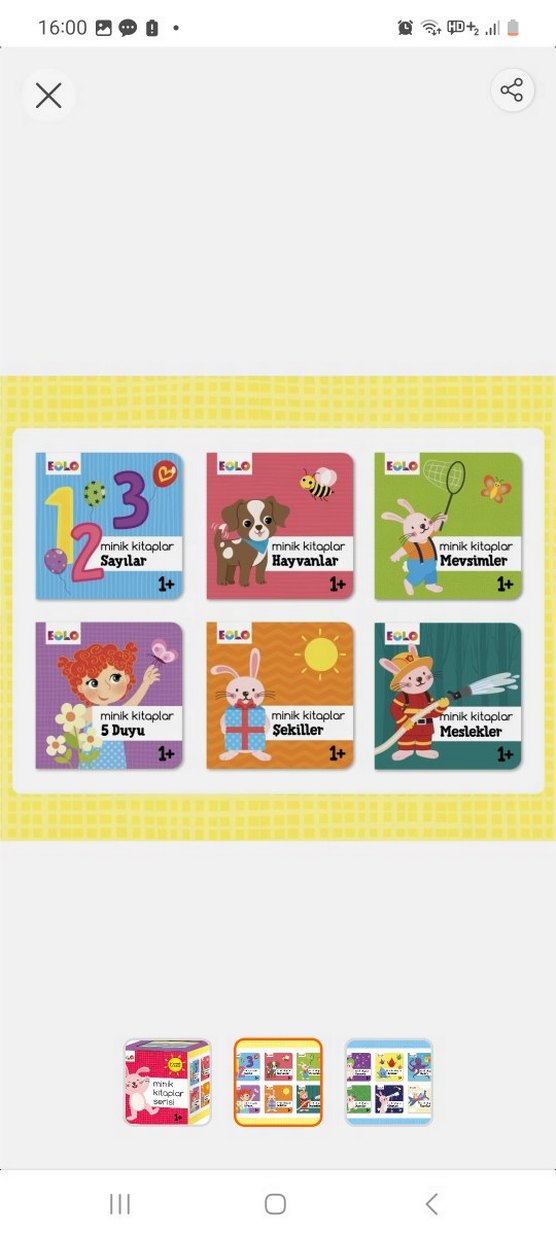 EOLO Minik Kitaplar Serisi 12'li Set - Görsel 2