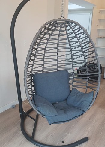 Gri Asılabilir Salıncak Koltuk - Görsel 5
