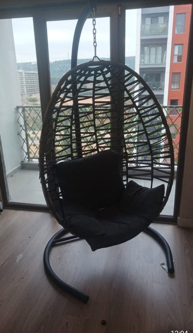 Gri Asılabilir Salıncak Koltuk - Görsel 4