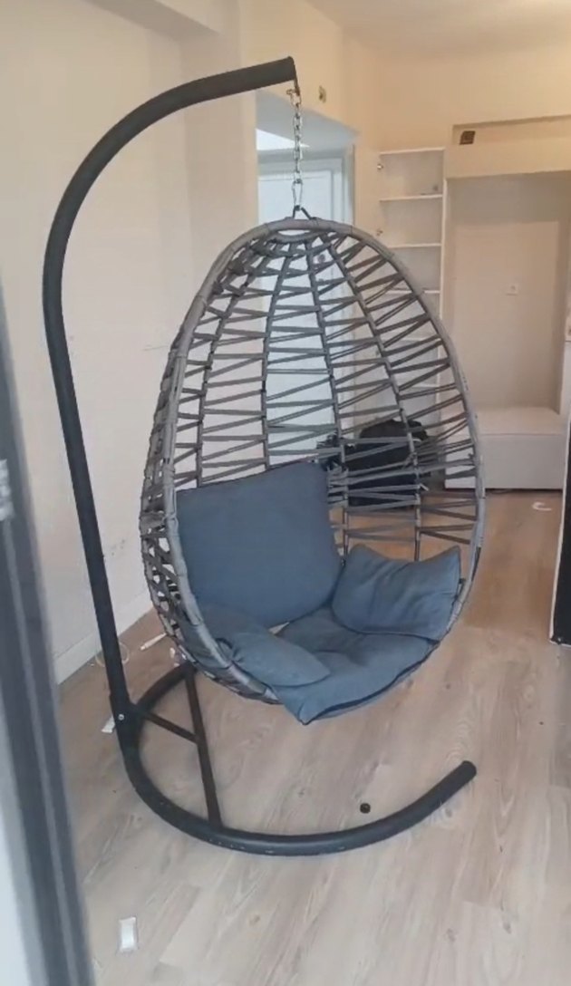 Gri Asılabilir Salıncak Koltuk - Görsel 2