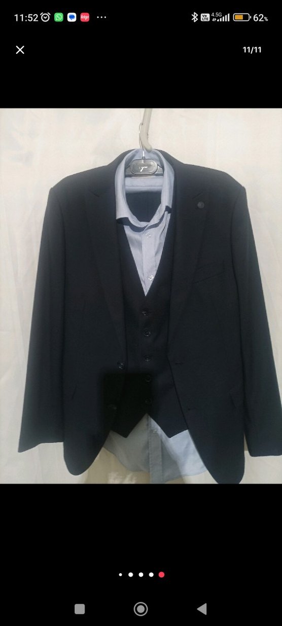 Klasik Kesim Lacivert Erkek Takım Elbise - Görsel 3