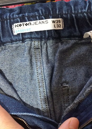 diğer Beden Lacivert Kadın Boyfriend Denim Pantolon