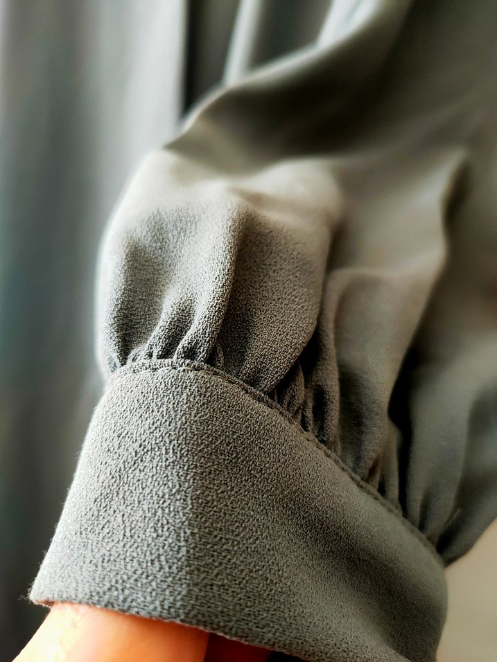 Diger Gri Uzun Kollu Salaş tunik/gömlek - Görsel 5