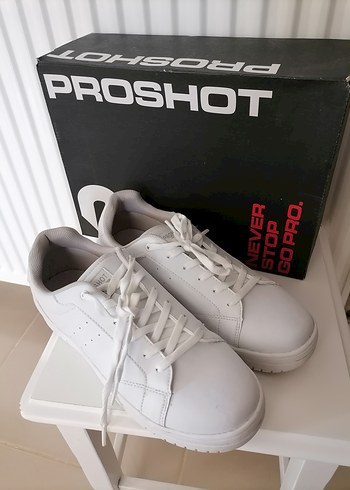 Flo Ayakkabı Beyaz Kadın Sneakers Proshot Marka uniseks erkeğe de uygundur
