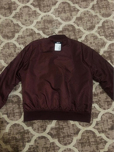 Pull and Bear Bordo bomber ceket oversize