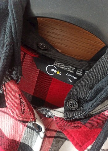 Kırmızı Kareli Düğmeli Uzun Kollu Kadın Gömlek - Görsel 3