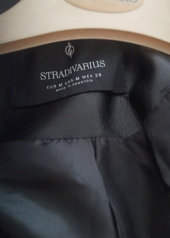 Stradivarius Siyah Deri Ceket