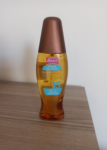 Argan özlü güneş yağı