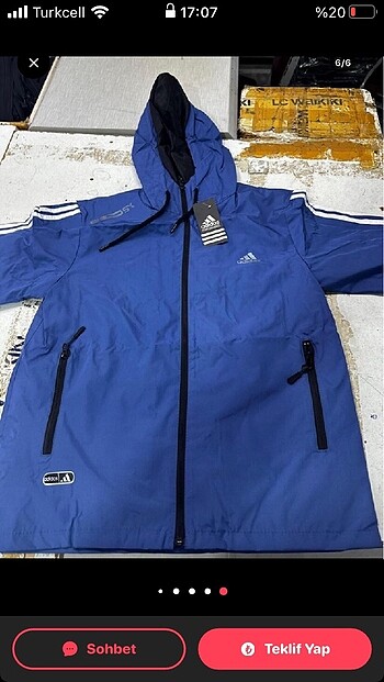 Adidas yağmurluk