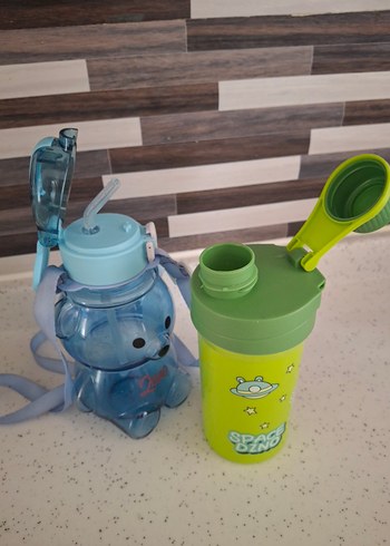 Renkli Çocuk Termos Şişeleri - Ayıcık ve Dinozor - Görsel 3