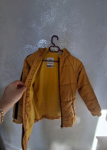 Sarı Erkek Çocuk Fermuarlı Mont - Görsel 2