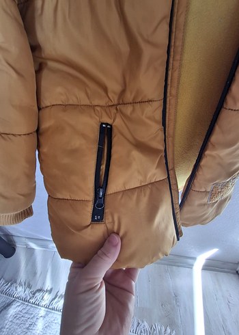 Sarı Erkek Çocuk Fermuarlı Mont - Görsel 6