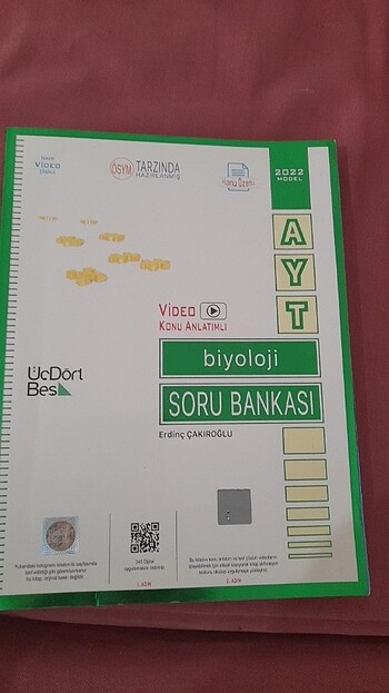 3 4 5 yayınları ayt biyoloji soru bankası