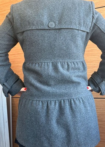 Düğmeli gri kaban - TWIST - Görsel 4