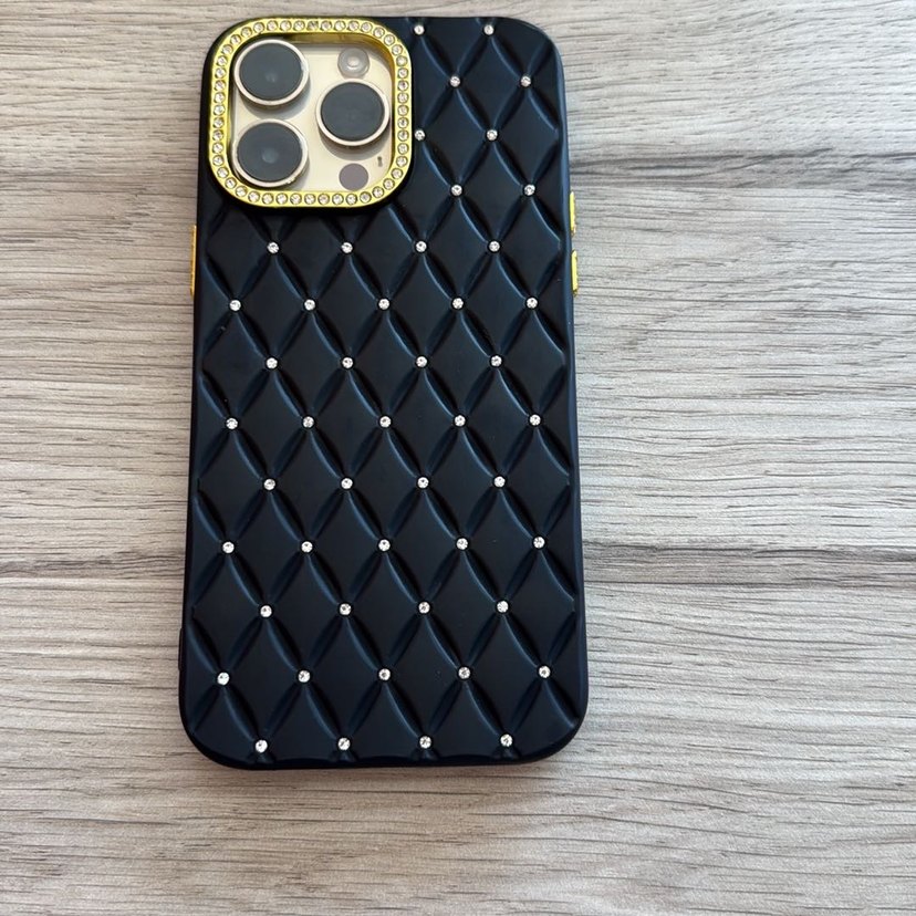 Iphone 14 promax Siyah Pullu Bohem Telefon Kılıfı - Görsel 2