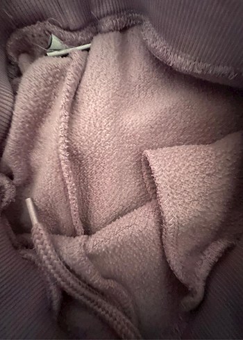 Zara Kızlar için peluş detaylı bej sweatshirt - Görsel 5