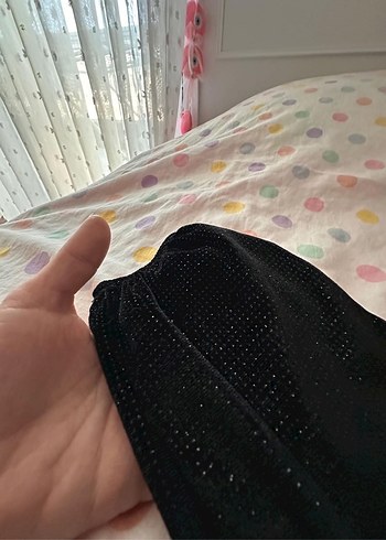 Siyah Tek Omuz Çocuk Bluz - Görsel 3