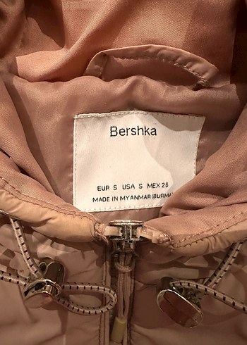 Bershka Bej Kapüşonlu Kadın Mont - Görsel 3