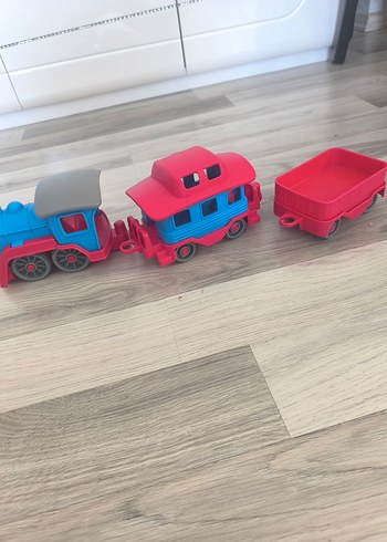 Renkli Plastik Oyuncak Tren Seti kanz - Görsel 5