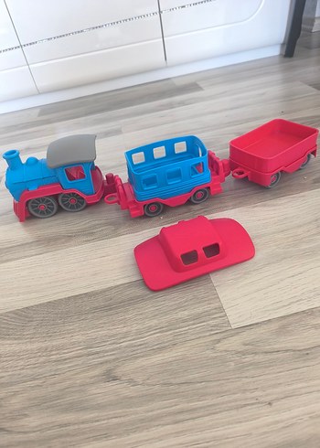Renkli Plastik Oyuncak Tren Seti kanz - Görsel 6