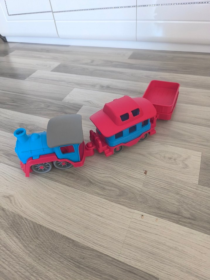 Renkli Plastik Oyuncak Tren Seti kanz - Görsel 3