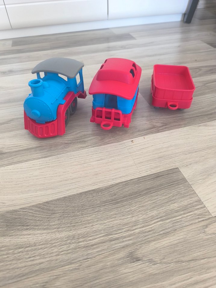 Renkli Plastik Oyuncak Tren Seti kanz - Görsel 4