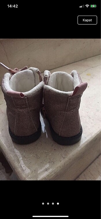 21 Beden pembe Renk Kız bebek bot