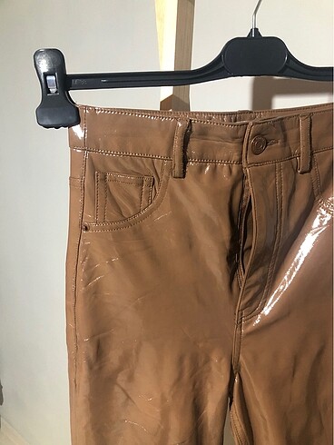 xs Beden kahverengi Renk Pull bear deri pantolon