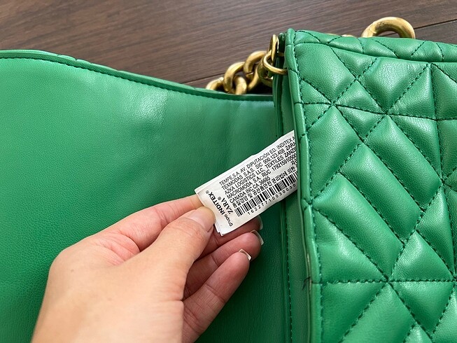Beden yeşil Renk Zara yeşil çanta