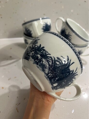 Beden beyaz Renk H&m home 4 adet kupa
