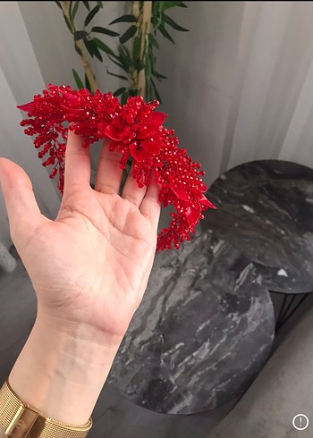 Accessorize Kırmızı Boncuklu Kadın Saç Aksesuarı