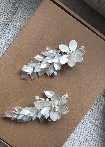 Beyaz Payetli Kadın Saç Aksesuarı - Görsel 2