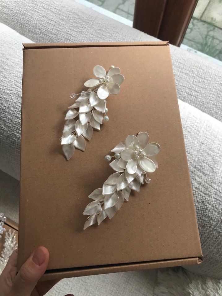 Beyaz Payetli Kadın Saç Aksesuarı - Görsel 3