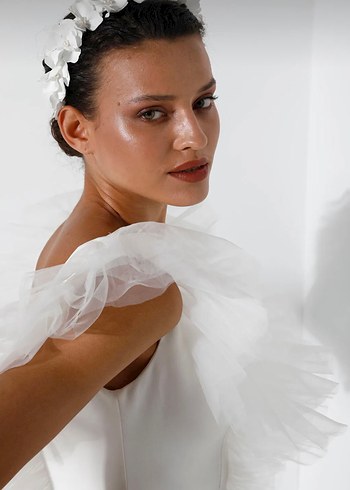 Accessorize Boncuklu Beyaz Bohem Çiçekli Saç Aksesuarı