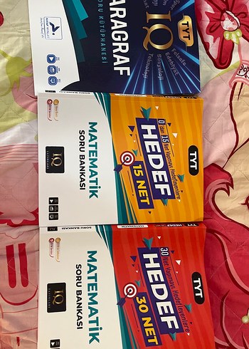 IQ yayınları hedef 15-30net ve paragraf kitabı