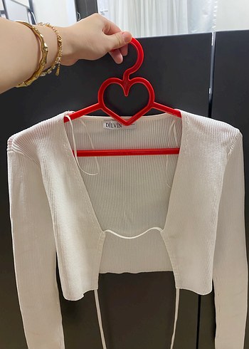 Beyaz V Yakalı Elastik Bel Detaylı Bluz - Görsel 2