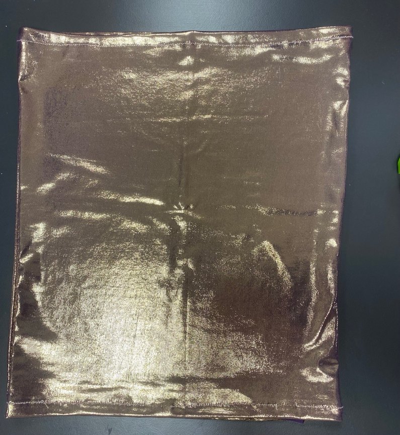 Metalik Altın Renkli Straplez Büstiyer - Görsel 3