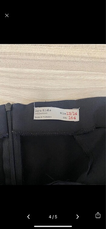 xs Beden Zara siyah etek