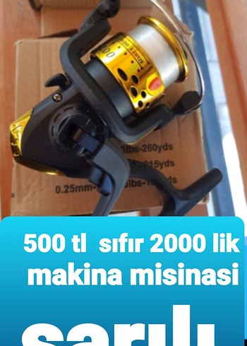 sıfır misinasi sarılı makina