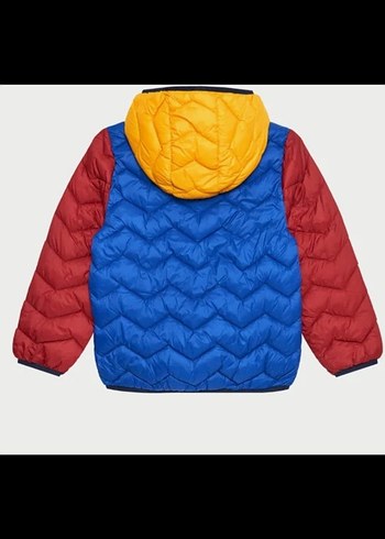 Benetton Renkli Kapüşonlu Erkek Çocuk Mont - Görsel 2