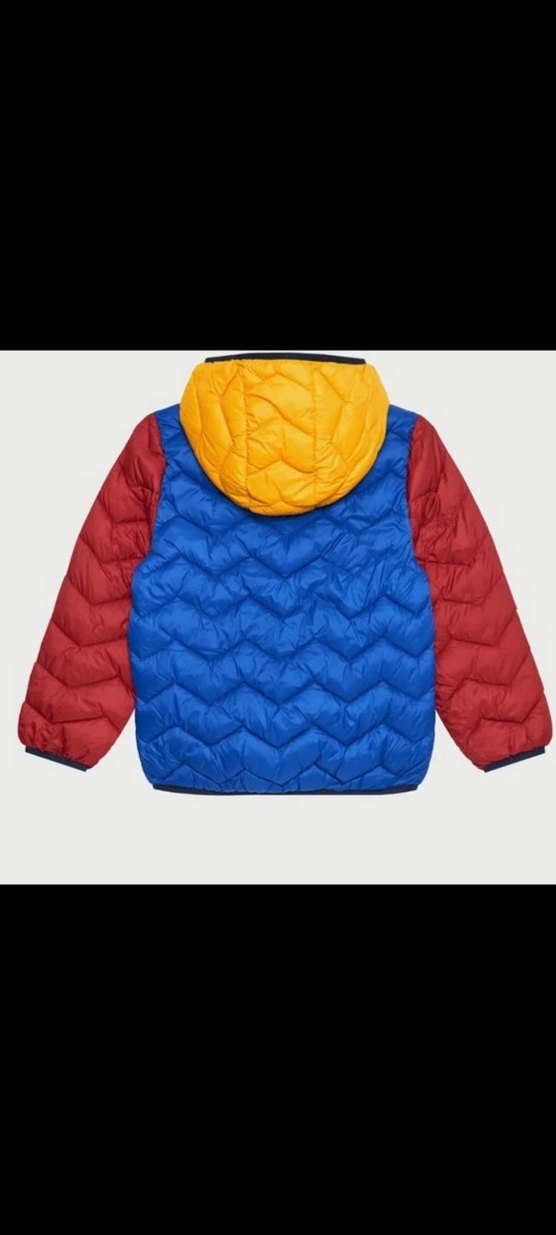 Benetton Renkli Kapüşonlu Erkek Çocuk Mont - Görsel 2