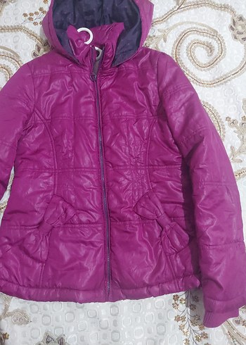 Mor Kız Çocuk Fermuarlı Ceket - Görsel 3