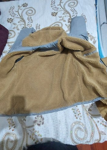 Gri Kapüşonlu Uzun Kollu Erkek Mont - Görsel 6