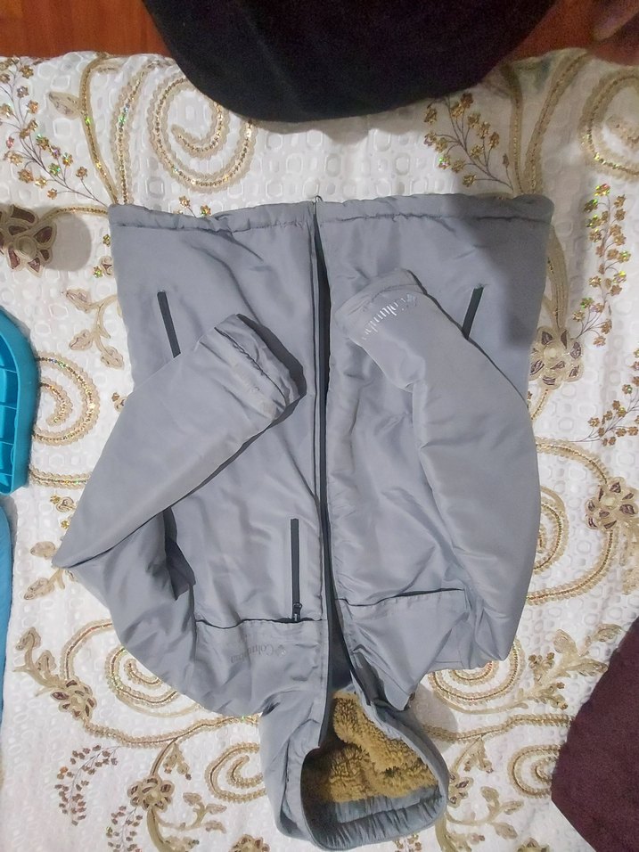 Gri Kapüşonlu Uzun Kollu Erkek Mont - Görsel 3