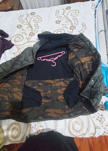 Çocuk Gri Kapüşonlu Uzun Kışlık Ceket - Görsel 2