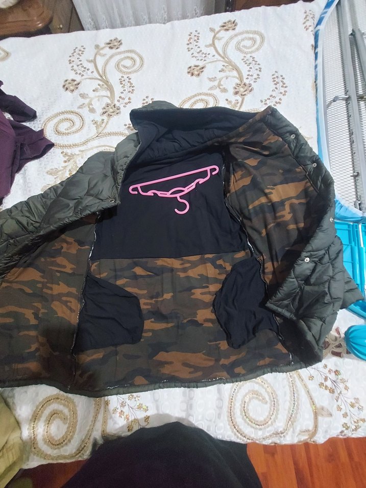 Çocuk Gri Kapüşonlu Uzun Kışlık Ceket - Görsel 2