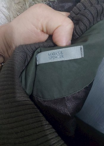 Kürk Detaylı Kapüşonlu Kahverengi Kaban - Görsel 2